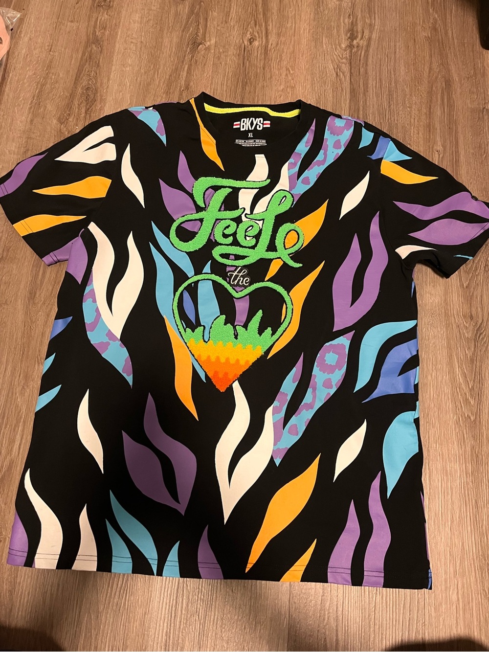 BKYS Black Multicolor Graphic Tee